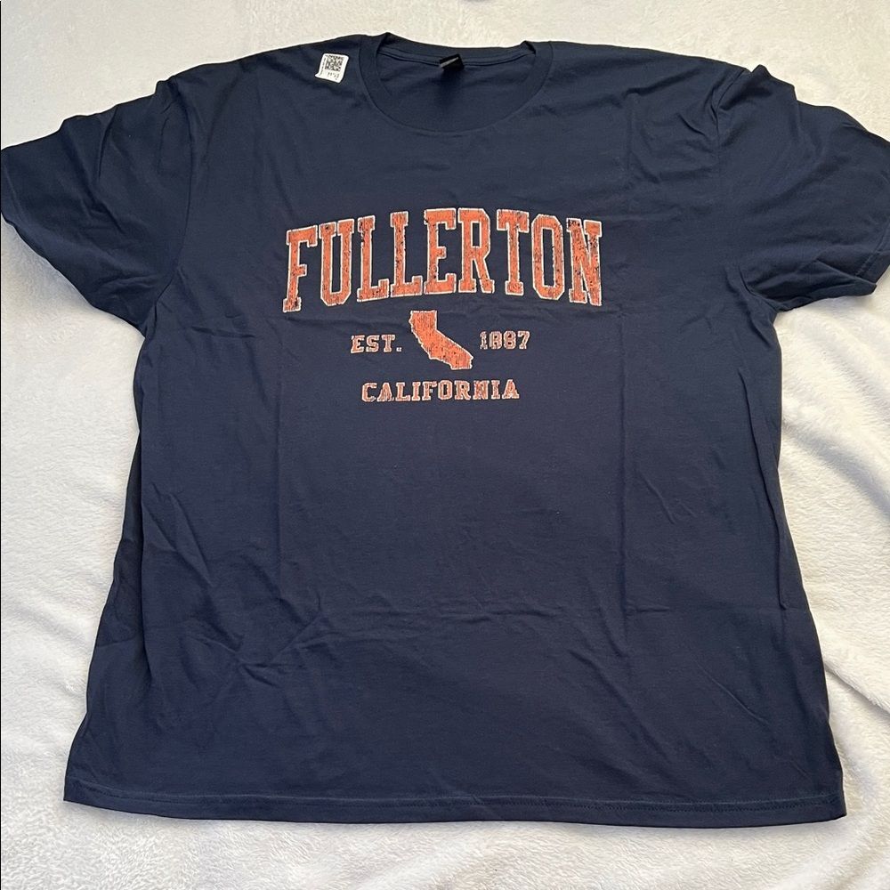 Fullerton California Gildan Navy Blue Tee (Men's XL)